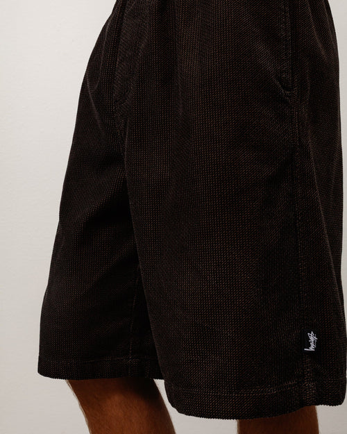 BAGGY TWILL CORD BEACH SHORT